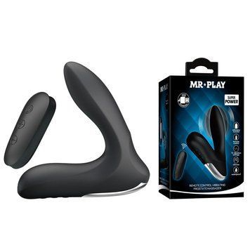 Стимулятор простати Play Remote Control, 13.5 см (чорний) 225182 фото