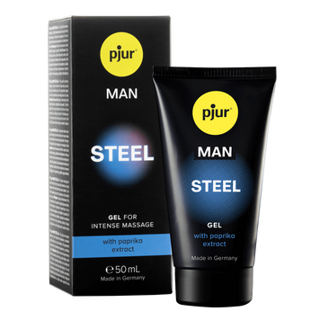 Збуджувальний гель для масажу Pjur Man Steel Ge, 50 мл 16408 фото
