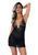 Сексуальный комплект Daring Intimates Strappy Lace Babydoll With G-String, L/XL (черный) 59990_EU фото