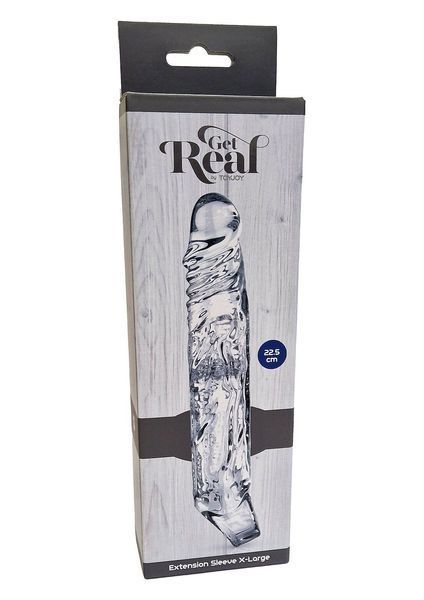 Насадка на пеніс ToyJoy Get Real Extension Sleeve XL, 22.5 см (прозорий) 38160_EU фото
