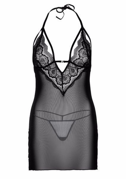 Сексуальный комплект Daring Intimates Strappy Lace Babydoll With G-String, L/XL (черный) 59990_EU фото