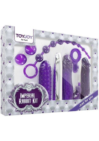 Набір ToyJoy Imperial Rabbit Kit, 7 предметів (фіолетовий) 38246 фото