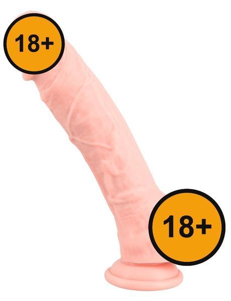 Фалоімітатор Medical Silicone Dildo, 24 см (тілесний) 81682 фото