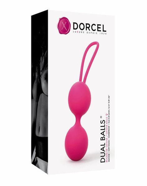 Вагінальні кульки Dorcel Dual Balls, 15.6 см (рожевий) 25708 фото