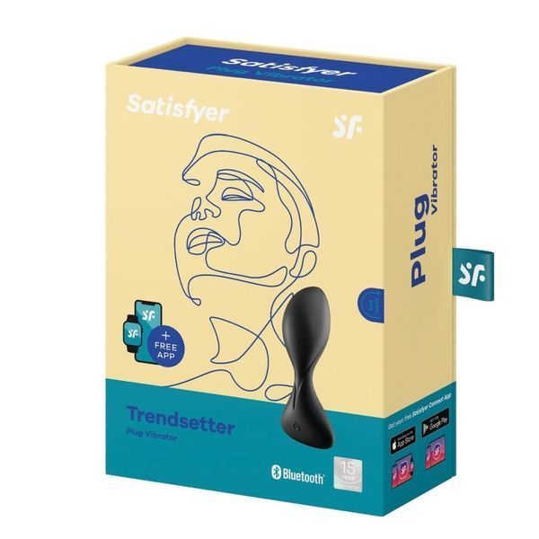 Анальна пробка Satisfyer Trendsetter, 11 см (чорний) 26478 фото