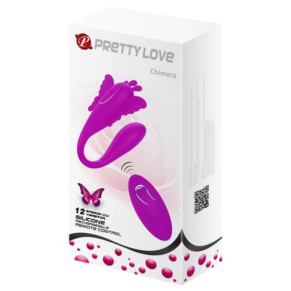 Вибратор для пар Pretty Love Chimera RC Stimulator, 8.5 см (фиолетовый) 11139 фото