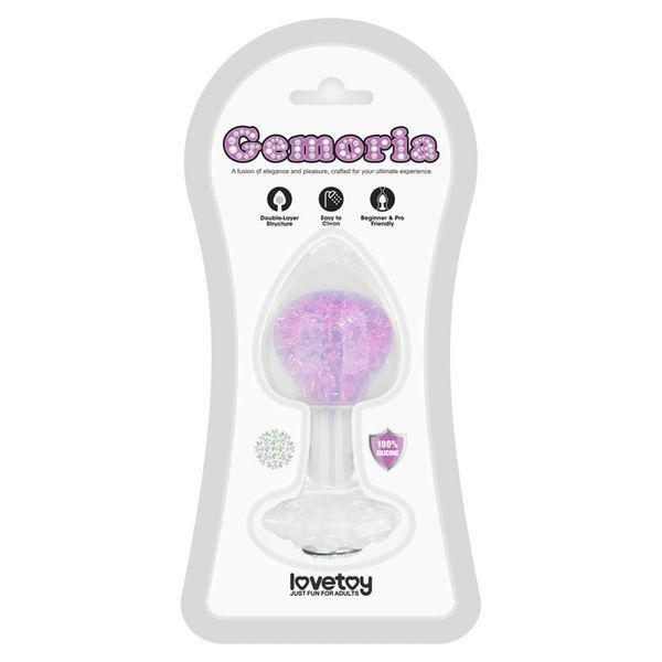 Анальна пробка Lovetoy Gemoria, 11.3 см (фіолетовий) 212356 фото