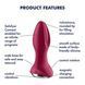 Анальная пробка Satisfyer Rotator Plug 2+, 12,8 см (красный) 27310 фото 7