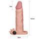 Насадка на пеніс із вібрацією LoveToy Pleasure X-Tender, 18,5 см (тілесний) 46024 фото 2