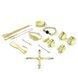 БДСМ набір Liebe Seele Macaron Bondage Kit, 9 шт (жовтий) 123702 фото 1