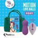 Вагинальные шарики с вибрацией FeelzToys Motion Love Balls Foxy, 8 см (фиолетовый) 25308 фото 2
