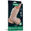 Насадка на пенис LoveToy Vibrating Drip Knights Ring with Scrotum Sleeve, 13 см (белый) 22142_EU фото