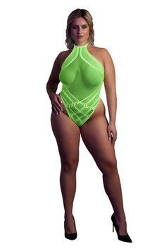 Боді Ouch! With Halter Neck, XL/XXXXL (зелений) 80112 фото