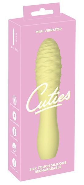Міні-вібратор Cuties Mini Vibrator, 14,2 см (жовтий) 27366 фото