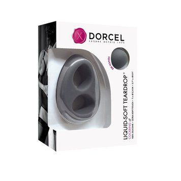 Эрекционное кольцо Dorcel Liquid-Soft Teardrop, 7 см (серый) 25710 фото