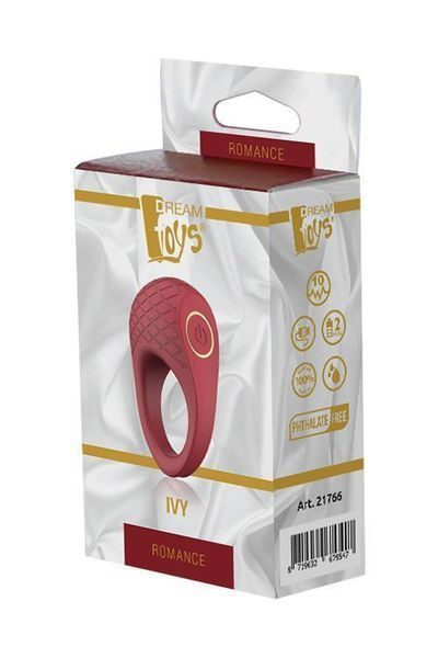 Эрекционное кольцо Dream Toys Romance Ivy, 6,5 см (бордовый) 20810 фото