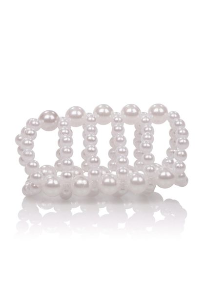 Насадка на пеніс CalExotics Basic Essentials Pearl Stroker Beads, 7 см (білий) 4308 фото