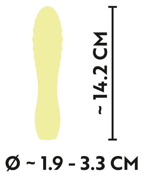 Міні-вібратор Cuties Mini Vibrator, 14,2 см (жовтий) 27366 фото