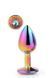 Анальная пробка с кристаллом Gleaming Love Multicolour Plug, 9,5 см (радужный) 21310 фото 5