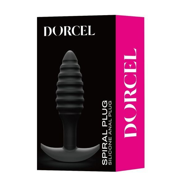 Анальная пробка Dorcel Spiral Plug, 10,6 см (черный) 36946 фото