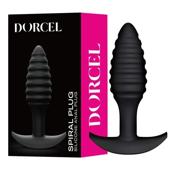Анальная пробка Dorcel Spiral Plug, 10,6 см (черный) 18473_EU фото