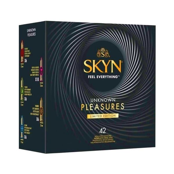 Интимный защитный аксессуары Skyn Unknown Pleasures Limited Edition безлатексные, 42 шт 26480 фото