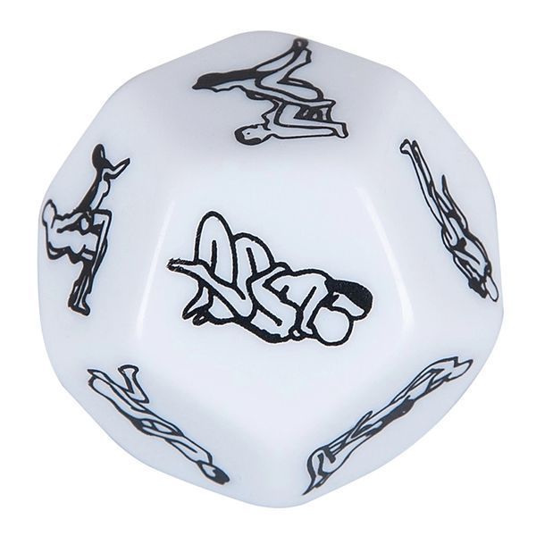 Игральный кубик для секса Dice Sex-Positions (белый) 19288 фото