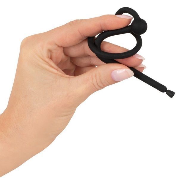 Уретральный стимулятор Mystim Plug, 12,7 см (черный) 46214 фото