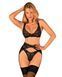 Эротический комплект нижнего белья Obsessive Donna Dream, XS/S (черный) 33726 фото 1