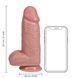 Фаллоимитатор RealRock Extra Thick 9&rdquo;, 23.1 см (телесный) 61086 фото 6