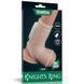 Насадка на пенис LoveToy Vibrating Drip Knights Ring with Scrotum Sleeve, 13 см (белый) 22142_EU фото 1