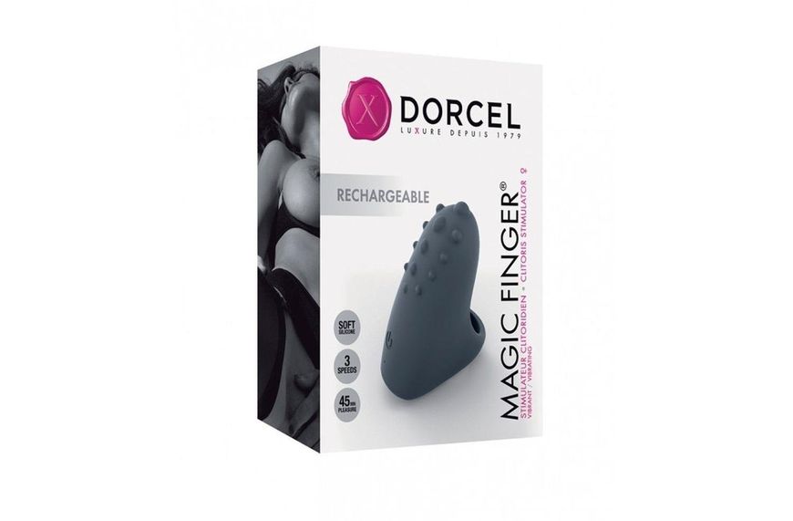 Вибратор на палец Dorcel Magic Finger, 5 см (чёрный) 12845 фото