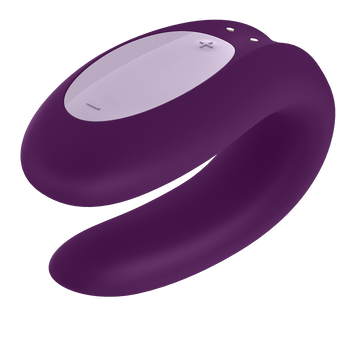 Вибратор для пары Satisfyer Double Joy Partner, 9,1 см (фиолетовый) 73480 фото