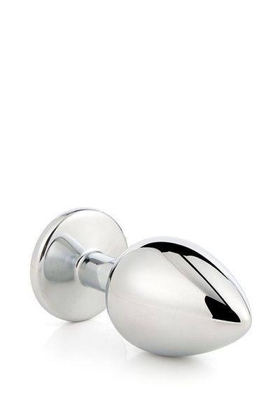 Анальна пробка Gleaming Love Silver Plug Medium, 8.3 см (прозорий) 21316 фото