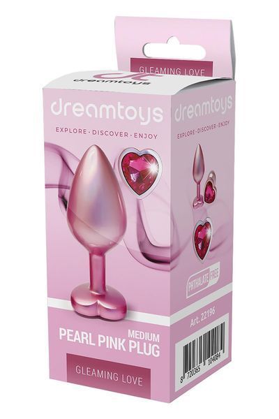 Анальна пробка Gleaming Love Pearl Pink Plug S, 7.1 см (рожевий) 63638 фото