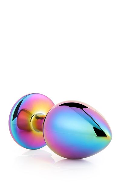 Анальна пробка з кристалом Gleaming Love Multicolour Plug, 9,5 см (райдужний) 10655 фото