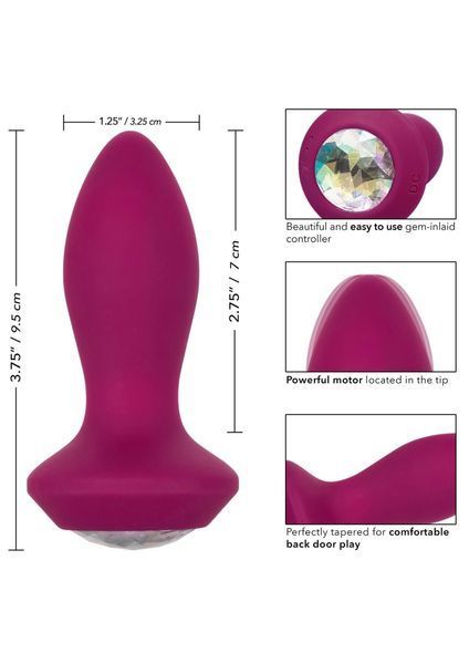 Анальная пробка Calexotics Petite Crystal Probe, 9.5 см (фиолетовый) 38574_EU фото