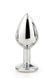 Анальна пробка Gleaming Love Silver Plug Medium, 8.3 см (прозорий) 21316 фото 2