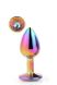 Анальна пробка з кристалом Gleaming Love Multicolour Plug, 9,5 см (райдужний) 10655 фото 5