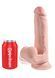 Фаллоимитатор King Cock 3D Cock Swinging Balls, 26 см (телесный) 34625_EU фото 3