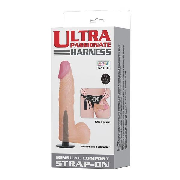 Страпон Baile Sensual Comfort Strap-On, 16,5 см (тілесний) 45486 фото