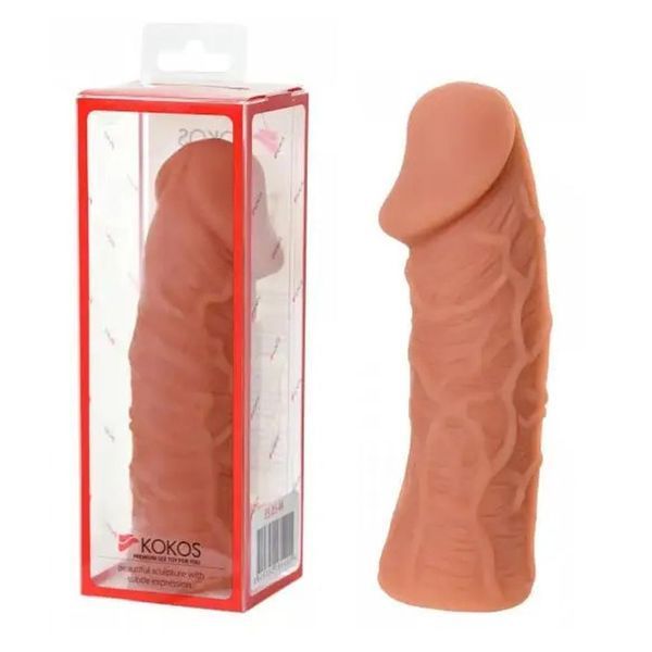 Насадка на пенис Kokos Extreme Sleeve NES ES-05, 14,7 см (телесный) 36970 фото
