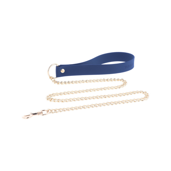 Нашийник з повідцем Taboom Silicone Supreme Collar and Leash (синій) 63766 фото