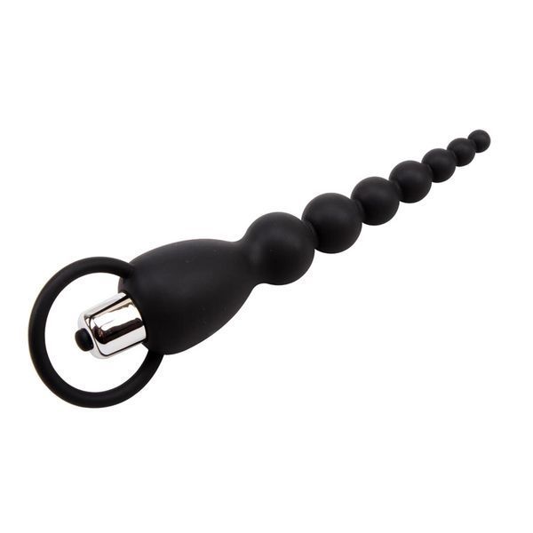 Анальний ланцюжок Black Mont Elite Power Beads, 19.5 см (чорний) 54318 фото
