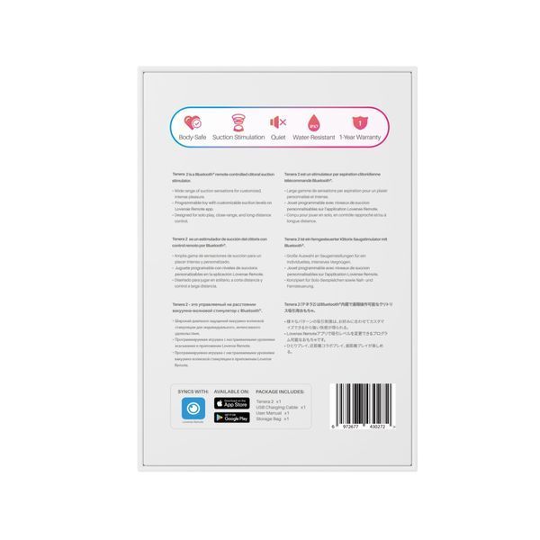 Вакуумний стимулятор клітора Lovense Tenera 2 (мульті) 70676 фото