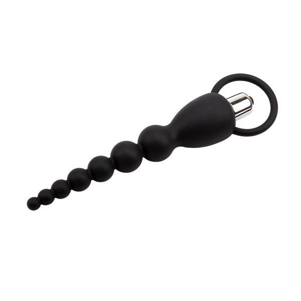 Анальний ланцюжок Black Mont Elite Power Beads, 19.5 см (чорний) 54318 фото