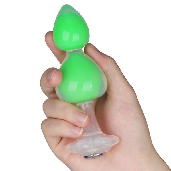 Анальная пробка Lovetoy Gemoria, 15 см (зеленый) 212360 фото
