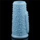 Насадка на пеніс Knights Ring Vibrating Drip, 10 см (блакитний) 22143_EU фото 2