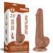 Фалоімітатор Lovetoy Sliding-Skin Dual Layer Dong 7.5'', 19.5 см (коричневий) 129196 фото 2