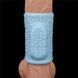 Насадка на пеніс Knights Ring Vibrating Drip, 10 см (блакитний) 22143_EU фото 5